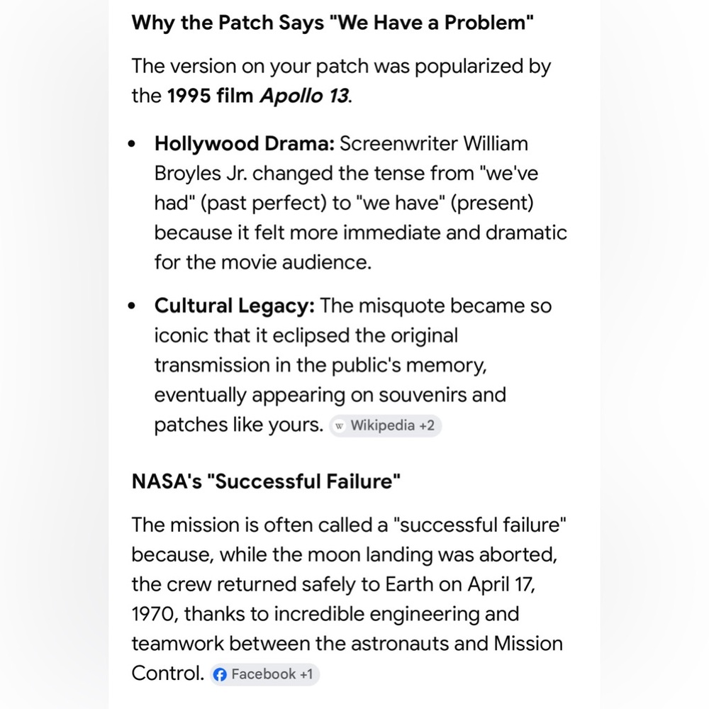 🆕Houston We Have a Problem Embroidered Patch - Picture 4 of 11